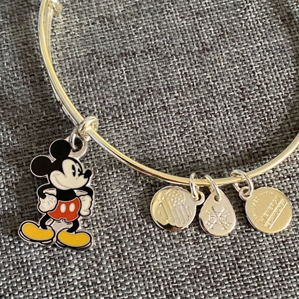 Disney Alex and Ani Mickey Mouse Charm Bracelet